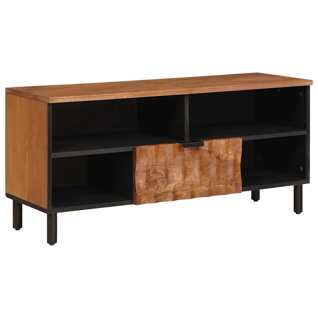 Mobile TV | Armadietto TV | Mobile Porta TV con cassetto Finitura Marrone Acacia 100 x 33 x 46 cm