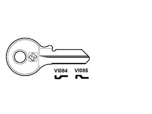 CHIAVI PER CILINDRI VIRO 4 SPINE PICCOLE- - VI084 DX - 20 pezzi SILCA