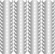 Hakmessen per Tapijtmessen, Hakmessen a Trapezio, 60 pezzi - 49 x 32 x 19 mm - 0,6 spessore con fori - Coperture di Pavimento, Plastica, Resine di Ricambio.