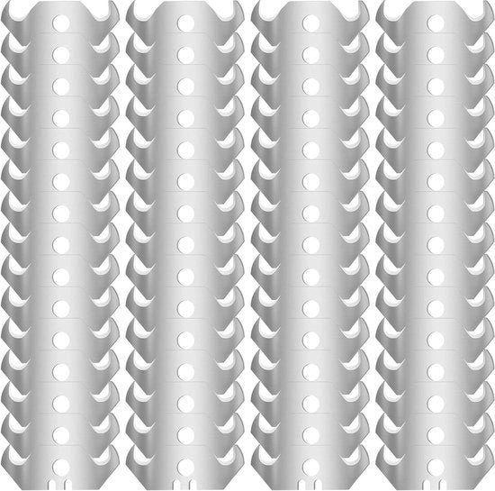 Hakmessen per Tapijtmessen, Hakmessen a Trapezio, 60 pezzi - 49 x 32 x 19 mm - 0,6 spessore con fori - Coperture di Pavimento, Plastica, Resine di Ricambio.
