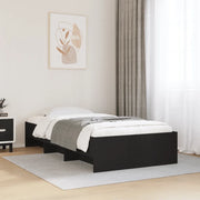 Giroletto-Struttura Letto Nero 90x200 cm in Legno Multistrato 536267