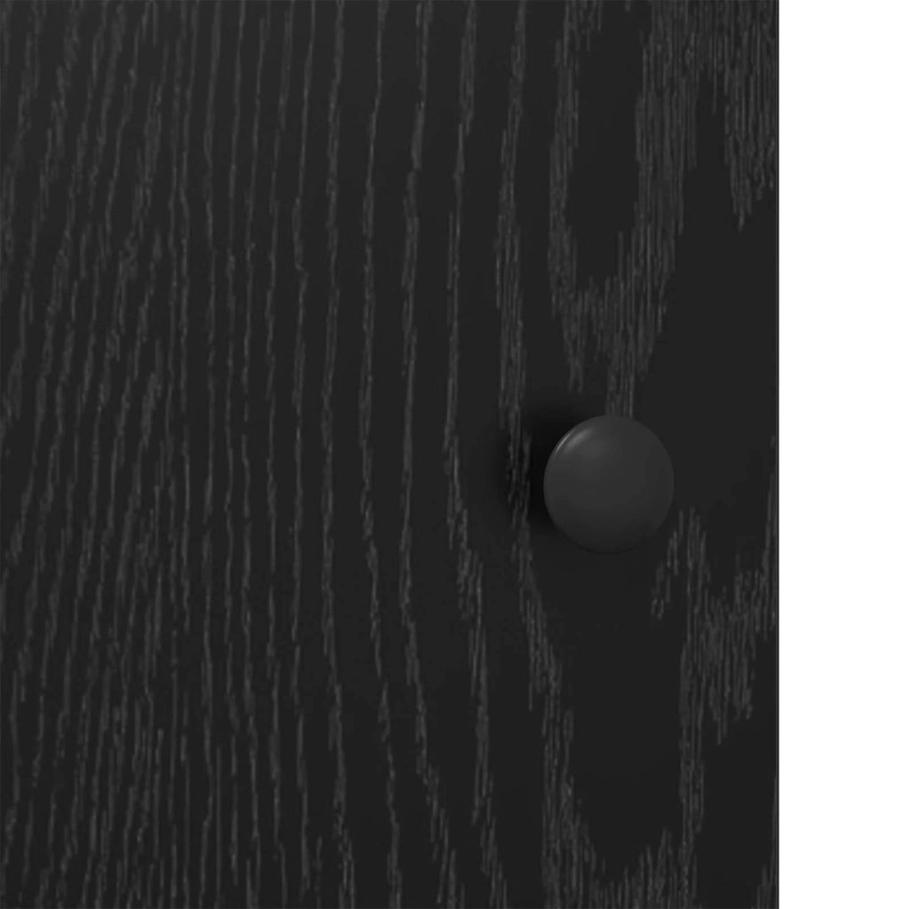 Armadio da Notte 2 pz Rovere Nero 35 x 36,5 x 61 cm 8007648
