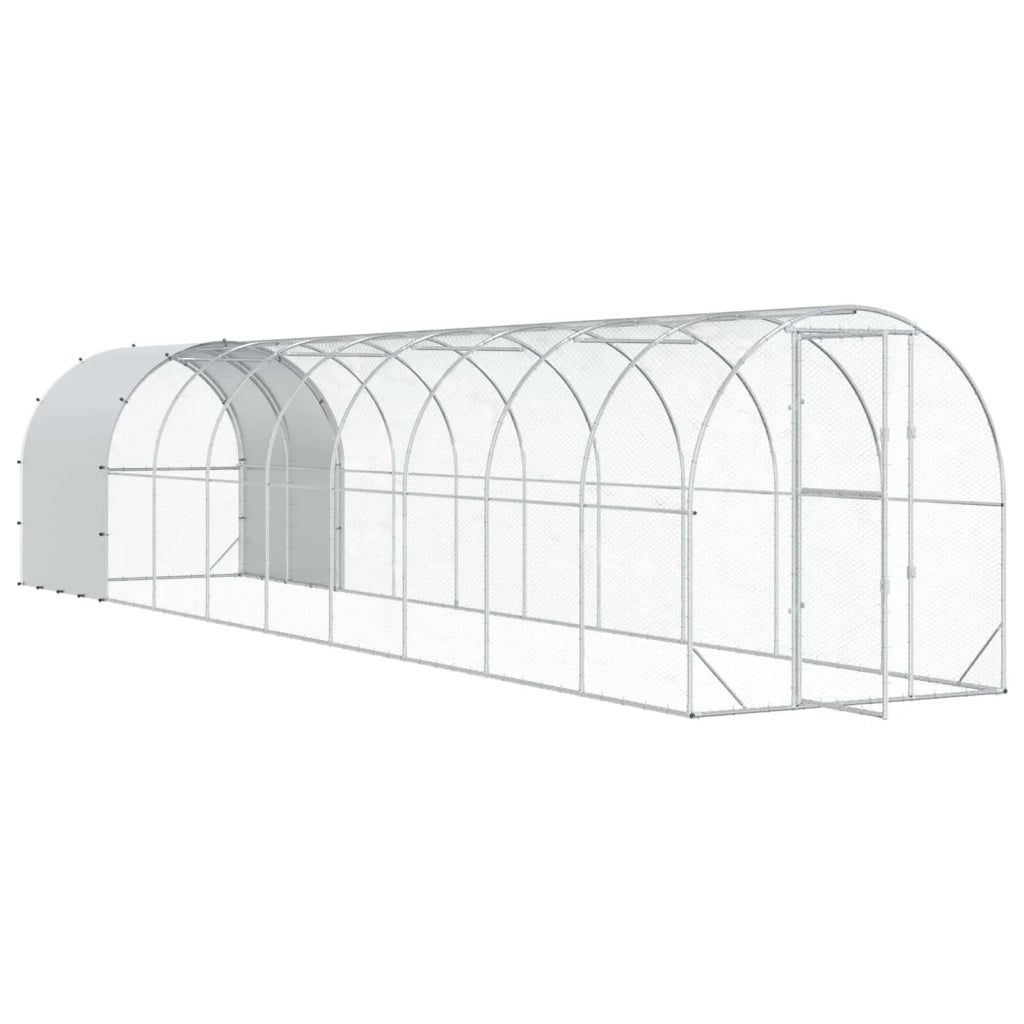 Pollaio Argento 1000 x 200 x 200 cm Acciaio zincato 3434684