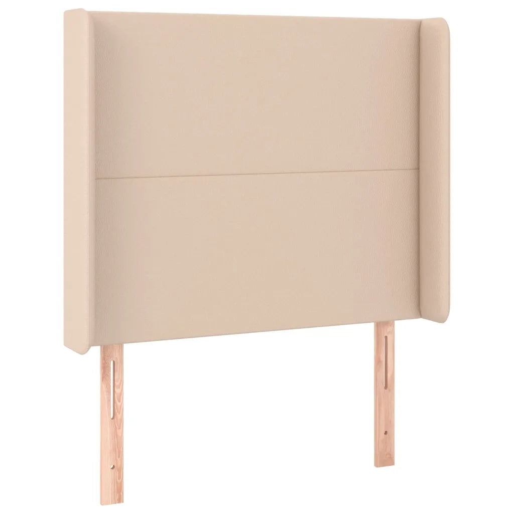 Giroletto Molle Materasso e LED Cappuccino 100x200cm Similpelle 3139252