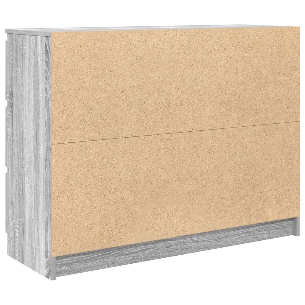 Credenza | Madia | Buffet da pranzo | Armadio da pranzo Grigio Sonoma 100x35x76 cm in Legno Multistrato