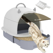 Lettiera per Gatti Chiusa con Filtro ¨C Minimal ¨C Grigio