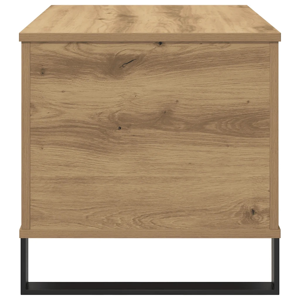 Tavolino Salotto-Tavolino da soggiorno-Tavolo Rovere Artigianale 60x44,5x45 cm in Truciolato