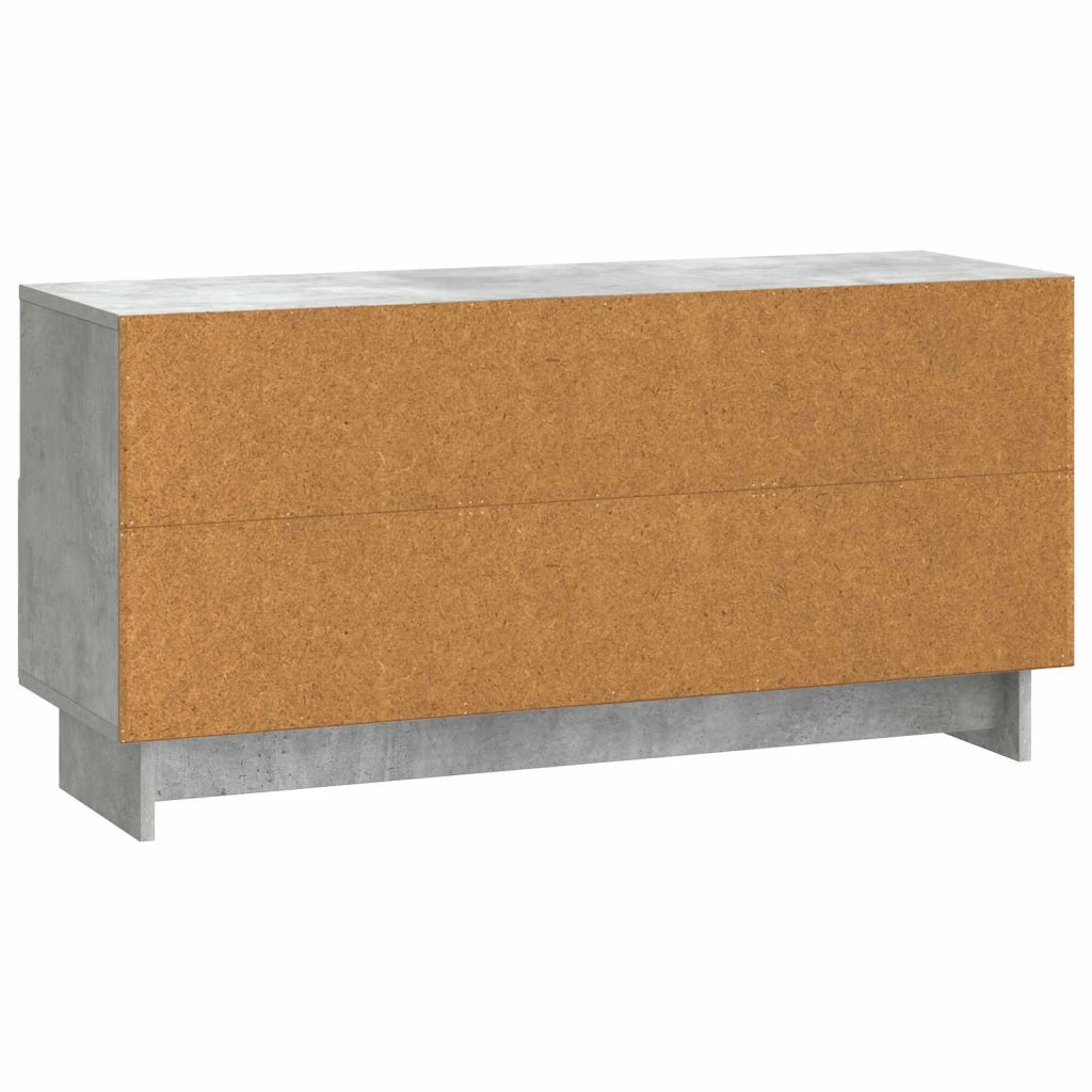 Mobile TV con cassetto-Credenza per TV Grigio Cemento 102 x 34,5 x 50 cm 687771