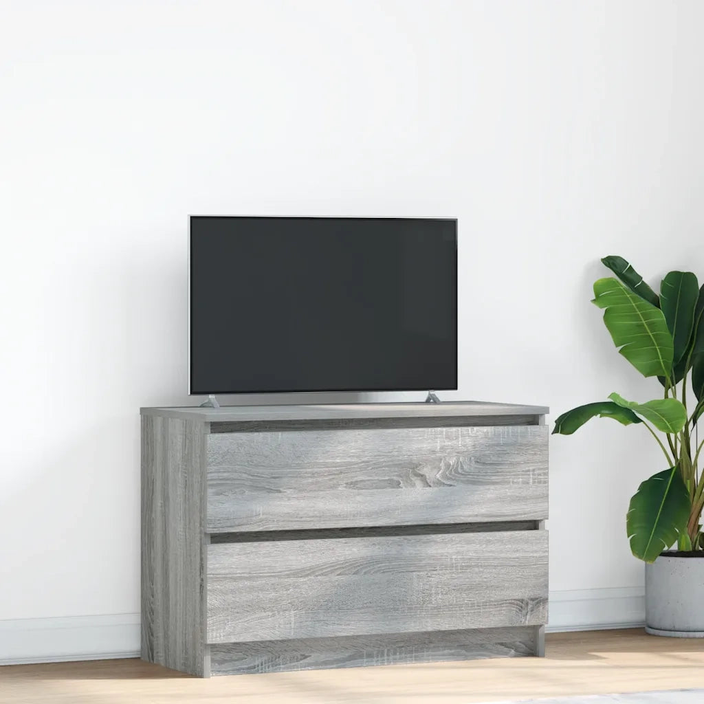 Mobile Porta TV-Mobile per TV-Credenza TV Grigio Sonoma 80x35x54 cm in Legno Multistrato