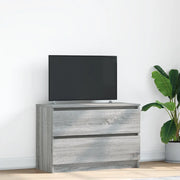 Mobile Porta TV-Mobile per TV-Credenza TV Grigio Sonoma 80x35x54 cm in Legno Multistrato