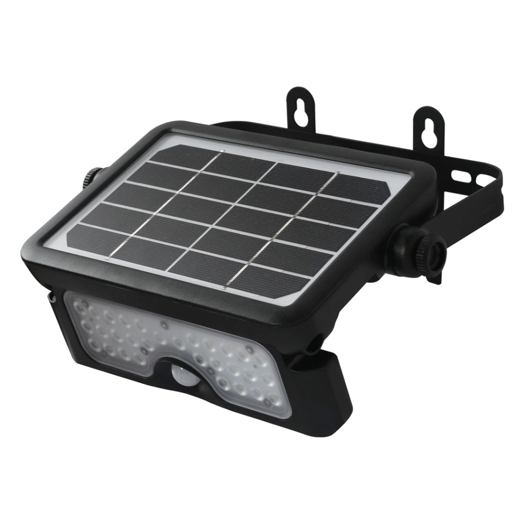 Faro solare LED 5W 500lm 4000K sensore IP65 EKO9082