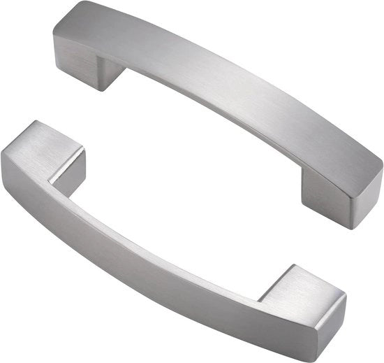 Pacco da 6 maniglie per cucina 128mm - Maniglie per cassetti in nickel sbalzato - Hardware per cassetti con tiratura della porta.