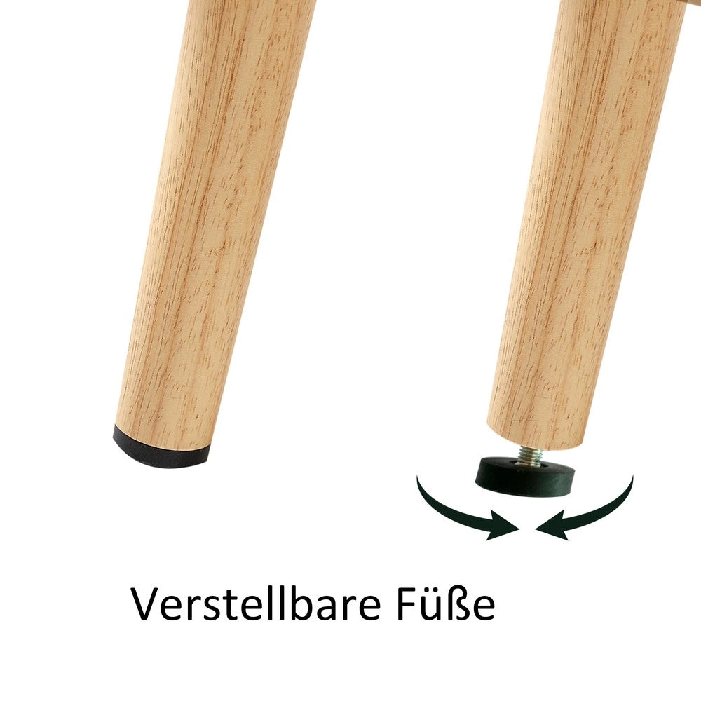 Tavolino da Caff¨¨ con Ante Scorrevoli ¨C MINIMAL ¨C Noce Scuro, Gambe in Legno Massello, 105x55x40 cm