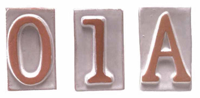 BL NUMERO CIVICO 7 IN TERRACOTTA 5X9 CM- 6,0 blister