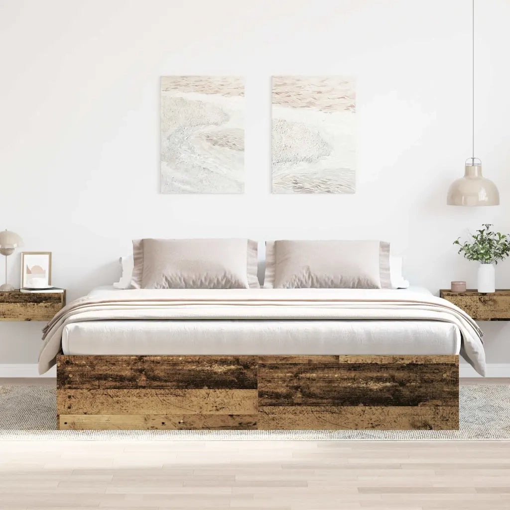 Giroletto senza Materasso Legno Antico 180x200 cm in Truciolato 3328861