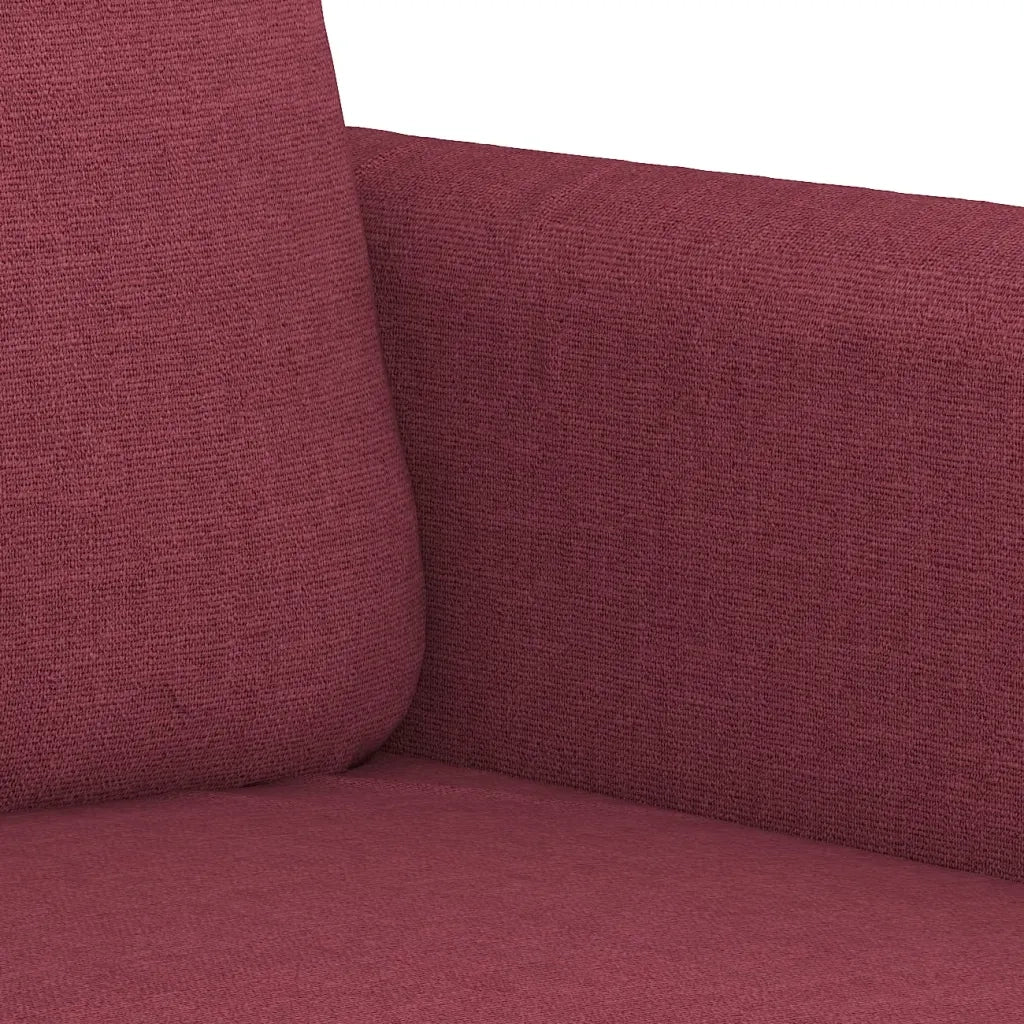 Divano a 3 Posti-Sofa 3 Posti Rosso Vino 180 cm in Tessuto 656373