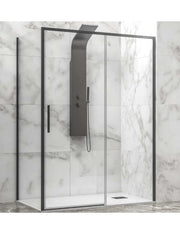 Box doccia LEA 400 140x80 x200 cm profilo nero