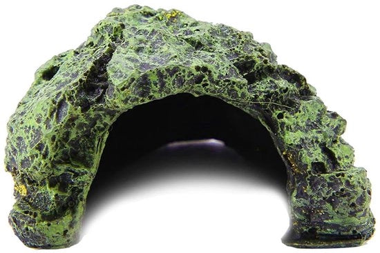 ONF3 - Grot per acquario - Grot per tartaruga - Rifugio per rettili - Piccola - Grotta per pesci - Decorazione per acquario - Adatta per rettili - Resina