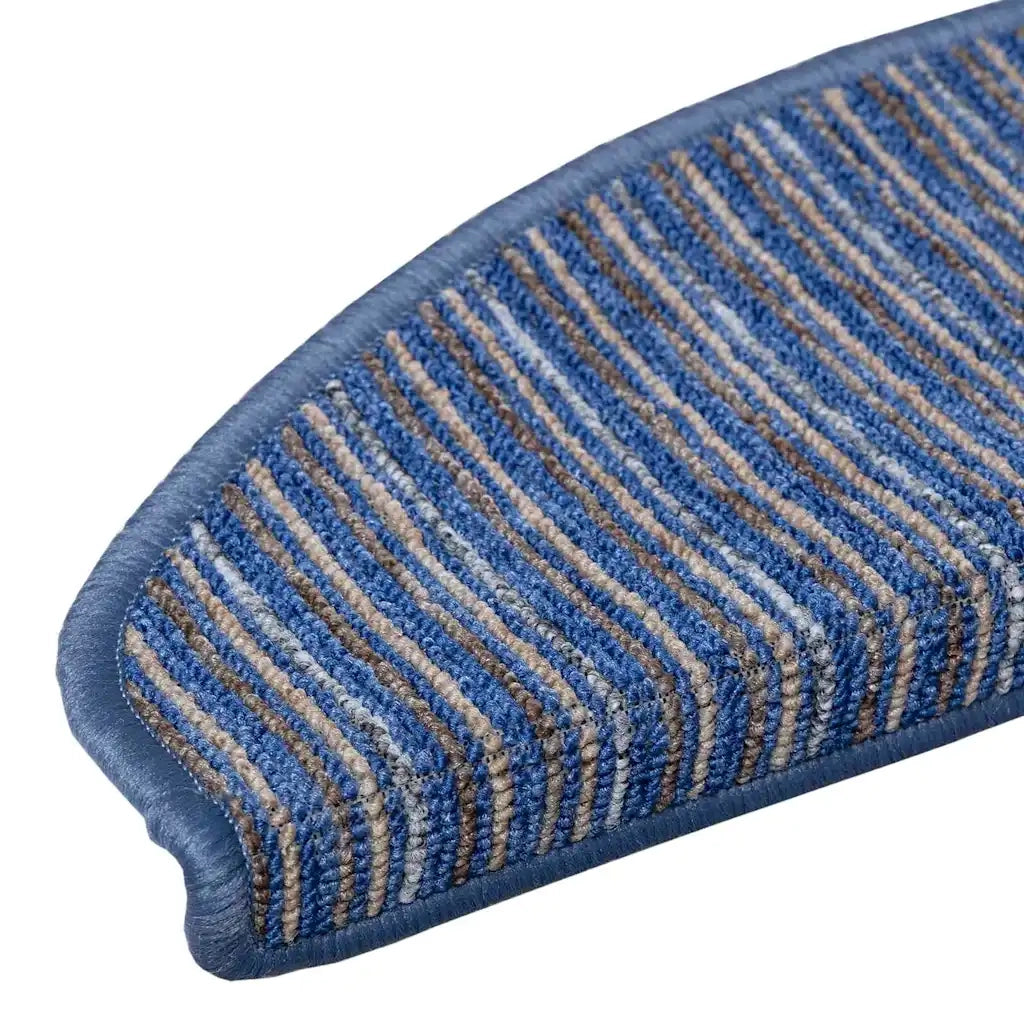Tappetini per scale autoadesivi 15 pz | Gradini per Scale Blu 65 x 21 x 4 cm