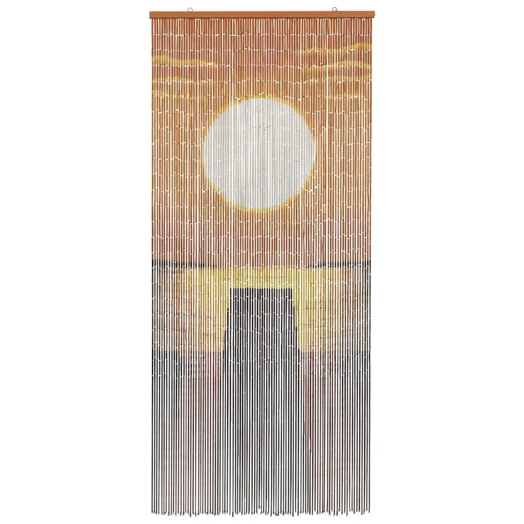 Tenda per Porta Antinsetti multicolore 200 x 90 cm Bambù 42030047