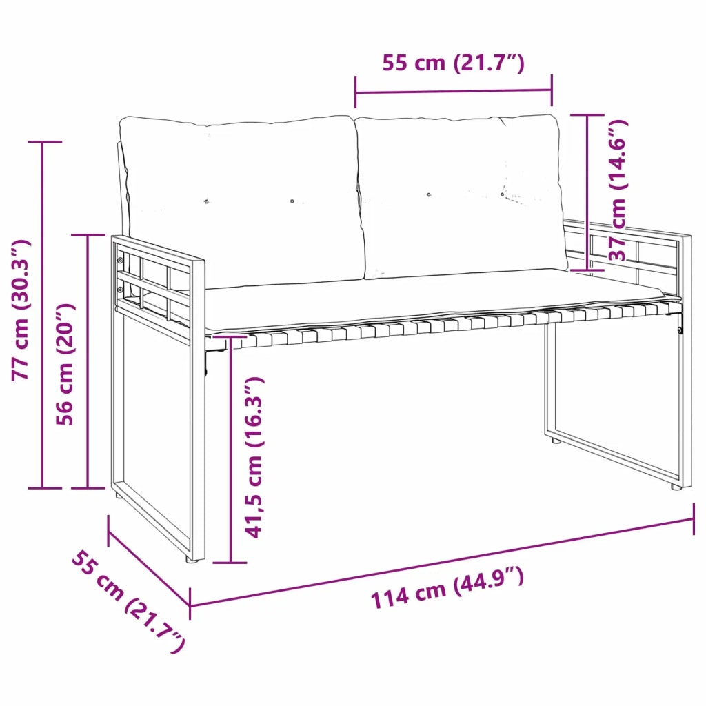 Panchetta in Legno a Strati Grigio chiaro 114 x 55 x 77 cm CFW5228365