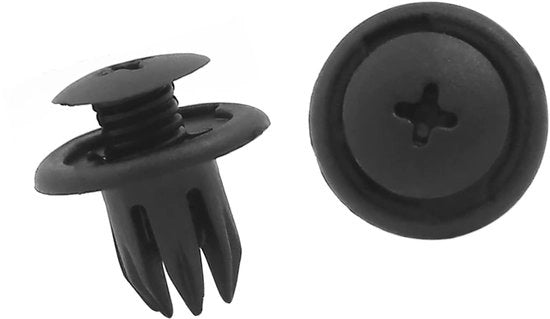Chiodi auto per spalloni 50 pezzi - plastica - clip per auto - 10 mm - duraturi - impermeabili - per spalloni/bumper - clip auto