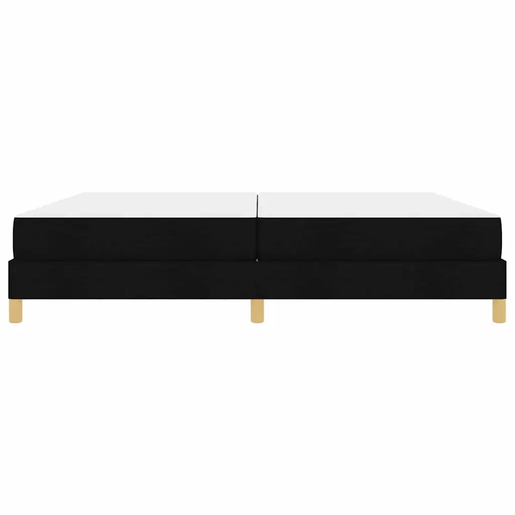 Letto a molle con materasso Nero 200 x 200 cm Tessuto 3398593