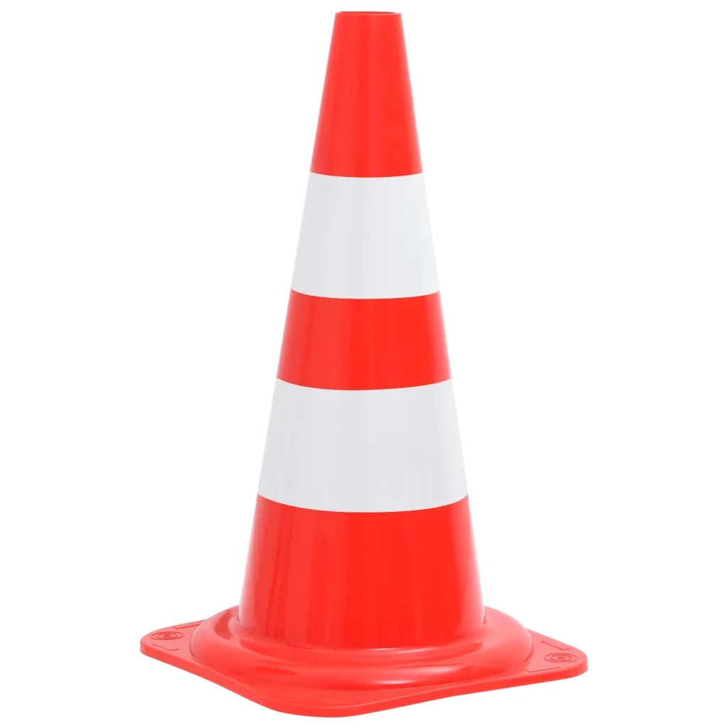 Set Segnaletica Coni Stradali e Catena da 10 m Rosso Bianco 150948
