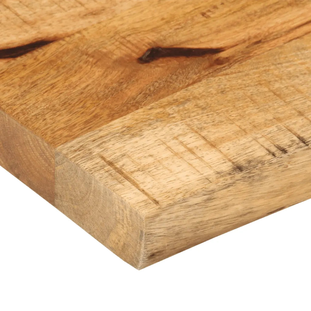 Piano Tavolo | Superficie Tavolo | Piano Scrivania 40x30x2,5 cm Bordi Vivi Legno di Mango Grezzo