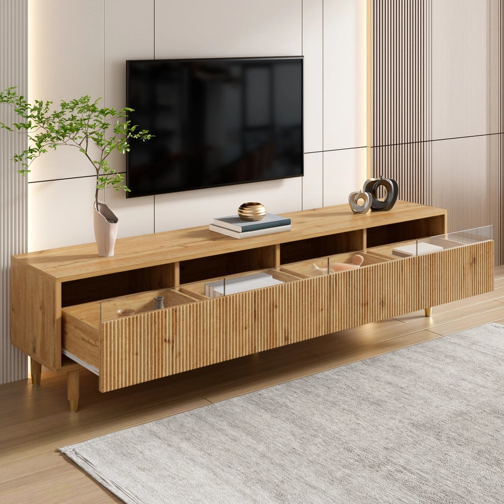 Mobile TV in Legno ¨C MINIMAL ¨C 4 Cassetti, MDF, Soggiorno, 178 cm