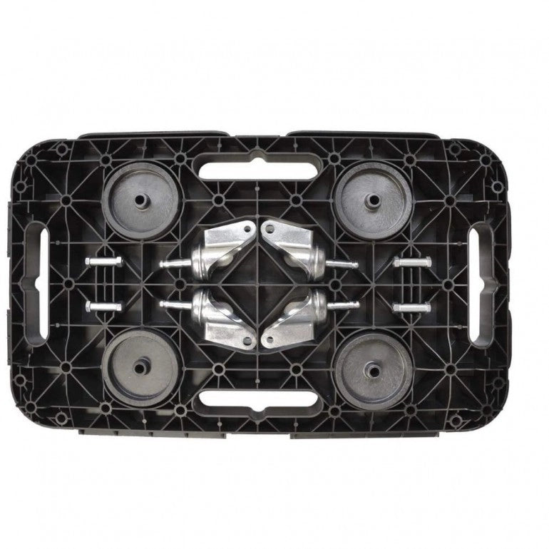 Pedana multiuso con ruote mm 480x290 spessore 40 mm, perfetta per uso professionale, traslochi, consegne, logistica e giardino