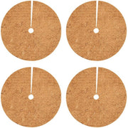 Pacchetto di 4 tappeti di cocco, tessuto di fibra di cocco naturale, copertura di protezione per piante e protezione invernale, protezione per piante duratura, tappeto di cocco, protezione invernale per piante, disco di copertura di cocco (30 cm)