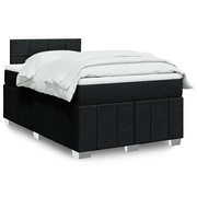 Giroletto a Molle con Materasso Nero 120x200 cm in Tessuto 3287037