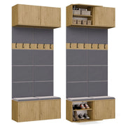 Guardaroba doppio appendiabiti HAGA II/2w rovere artisan