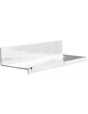 Mensola con portaoggetti NIVA in acciaio inox con adesivo 30 x5 x9,7 cm