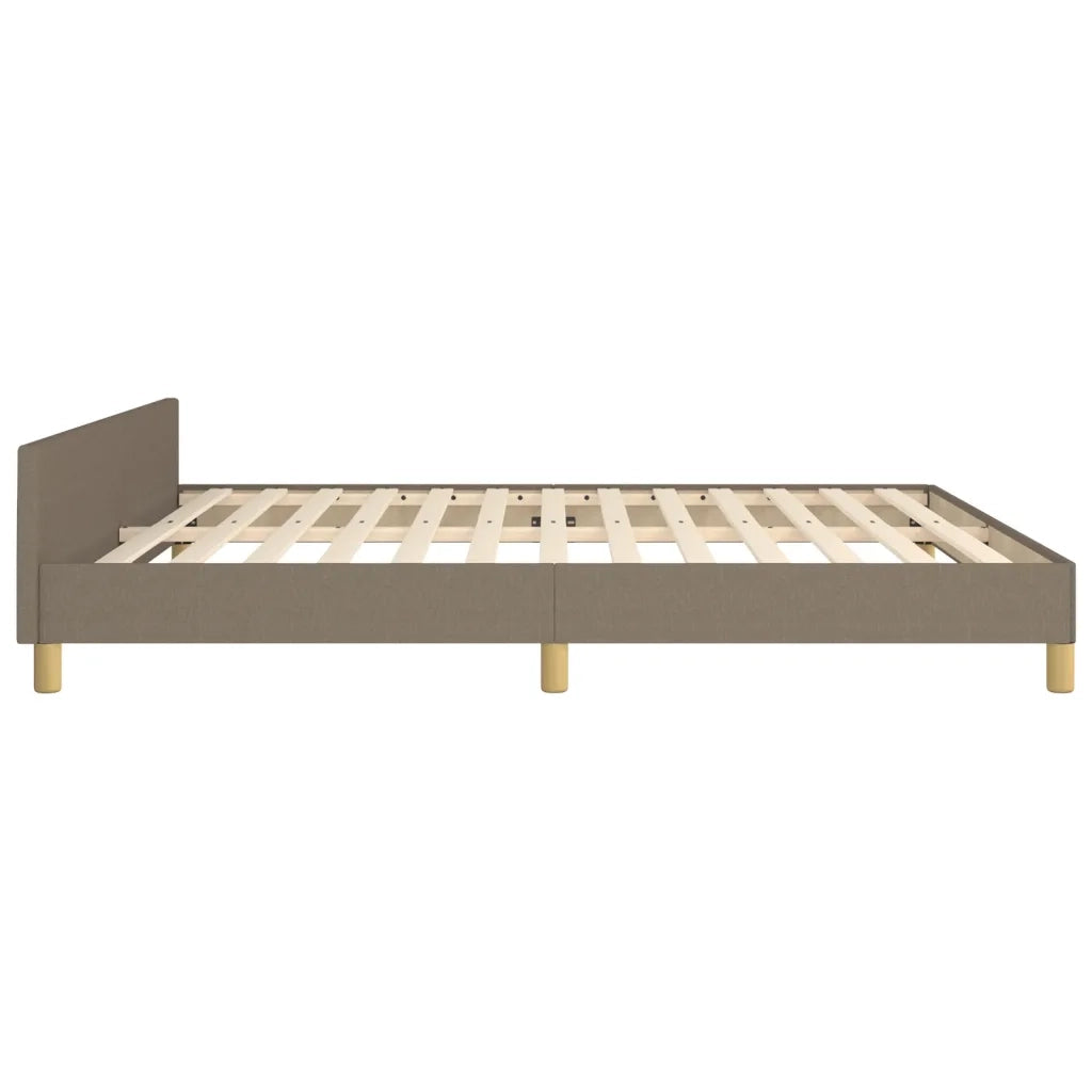 Giroletto senza Materasso-Struttura Letto Tortora 160x200 cm in Tessuto