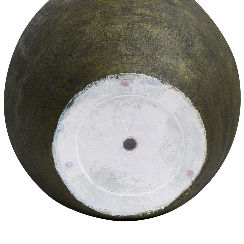 Vaso Piante Verde Scuro Pietra Fibra d'Argilla 54 x 54 x 49 cm Poliresina Interno Esterno