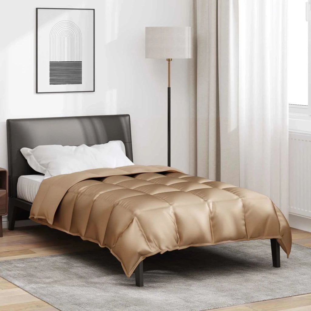 Piumone | Duvet Invernale Oro 135 x 220 cm Satin e Micropile