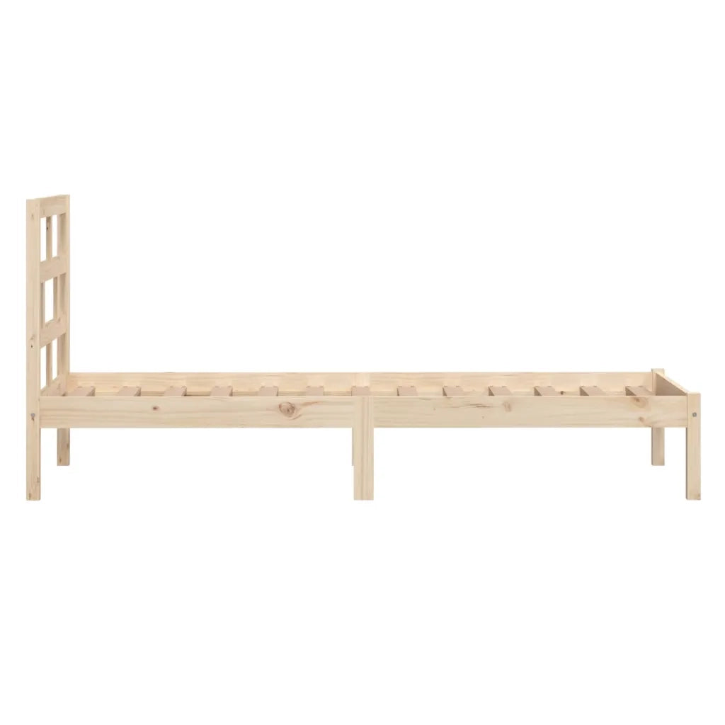 Giroletto-Struttura Letto 90x190 cm Single in Legno Massello 751437