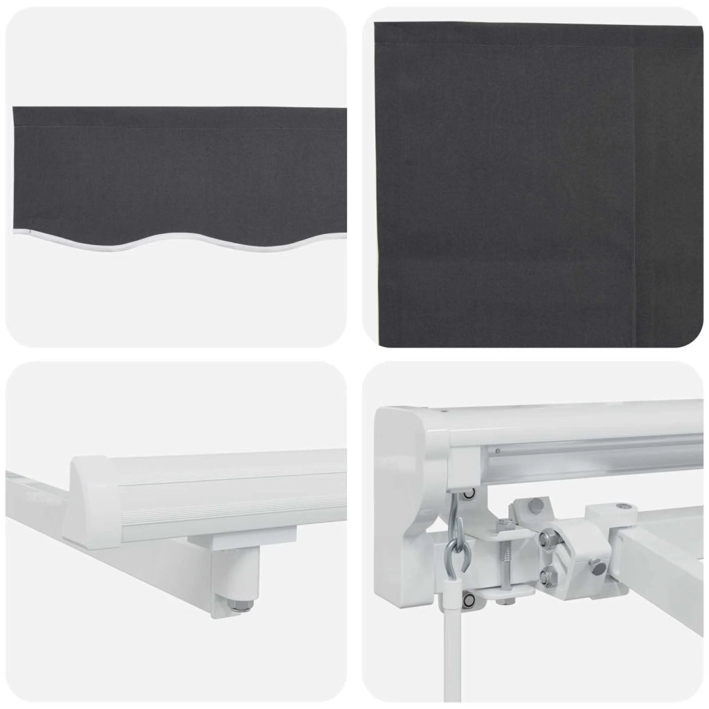 Tenda retrattile manuale Antracite 3 x 2,5 m 3420214