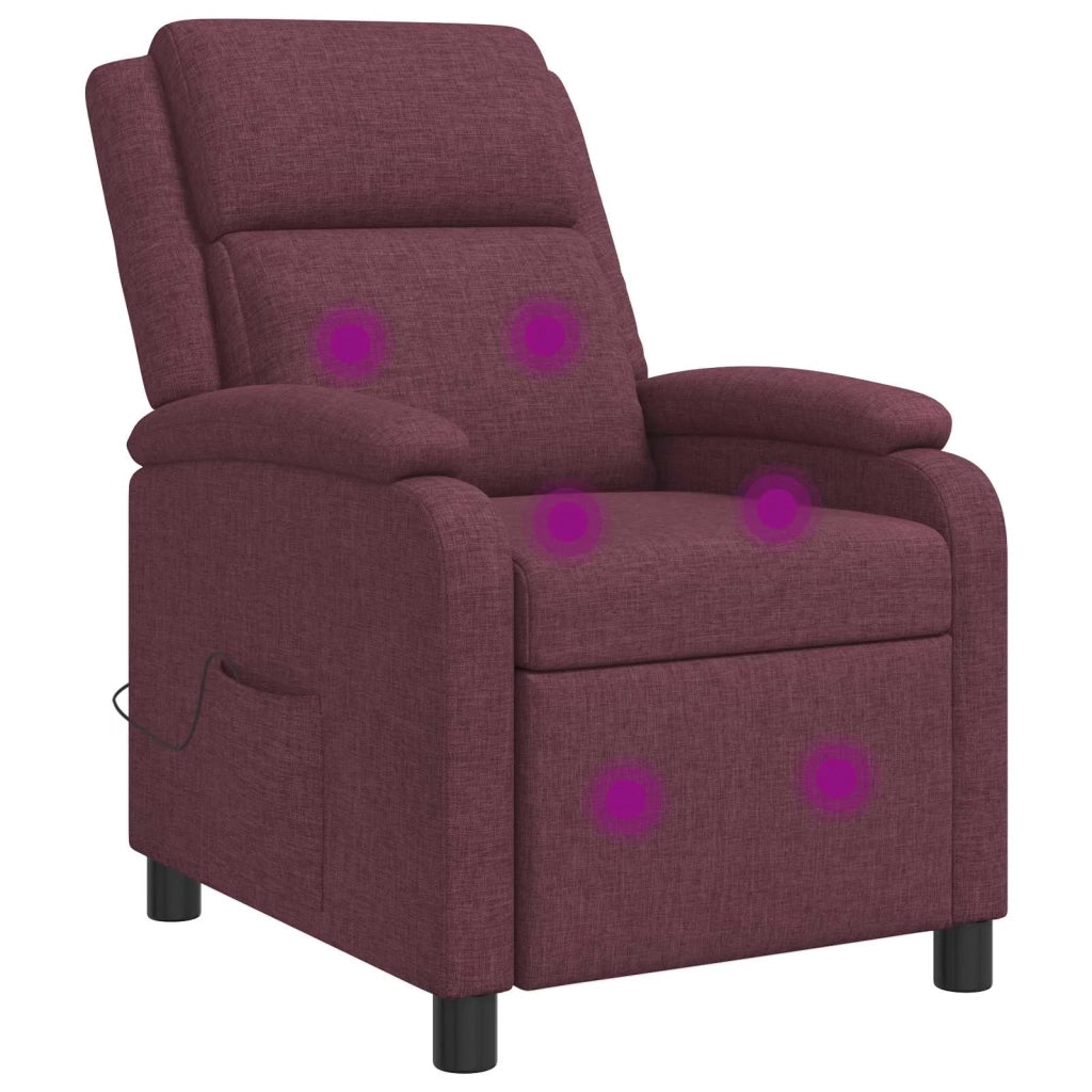 Divano Sedia-Poltrona Massaggiante Viola Tessuto 299304
