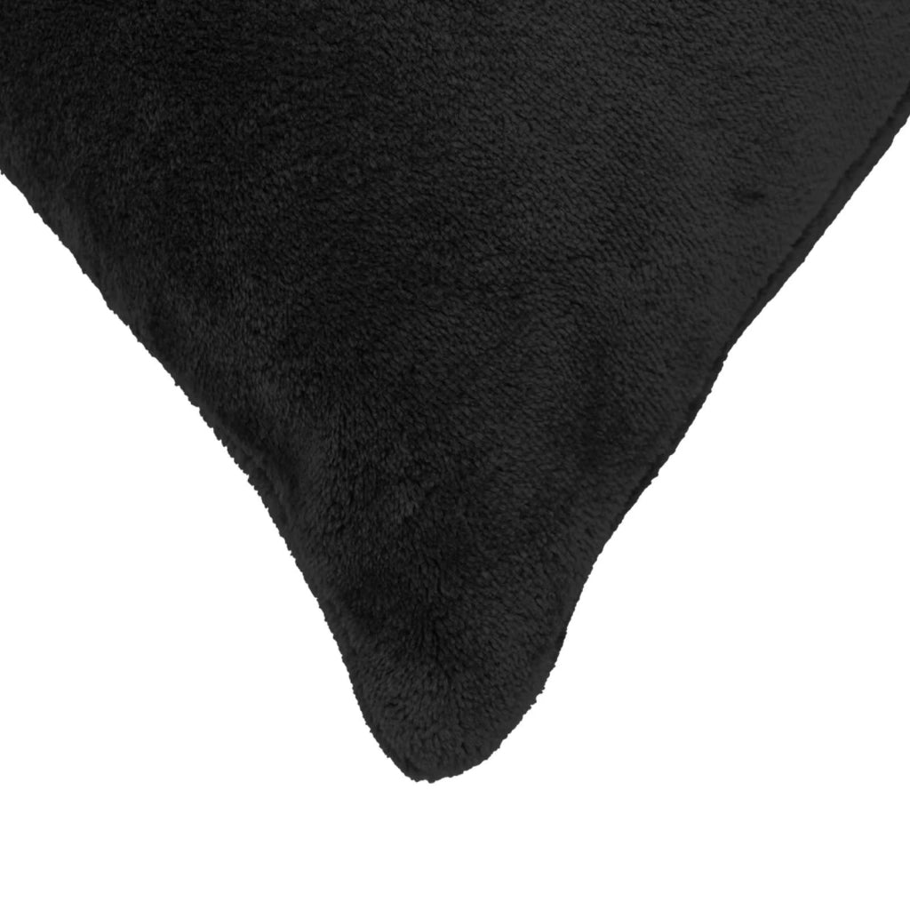 Federa 2 pcs HEERLEN Nero 40 x 40 cm Flanella 908722