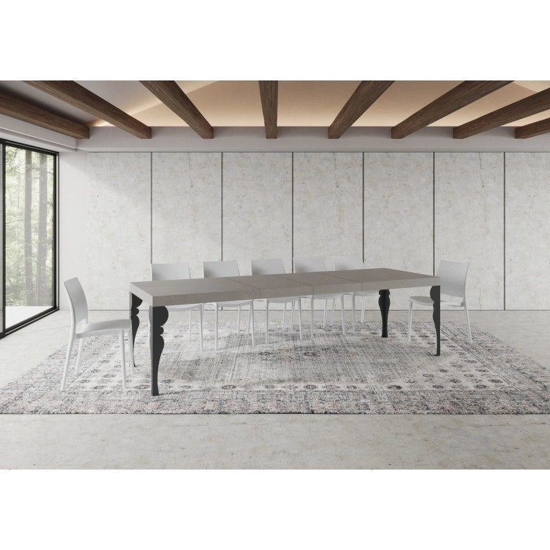 Tavolo allungabile 160/420x90 cm Paxon Premium telaio Antracite - Cashmere