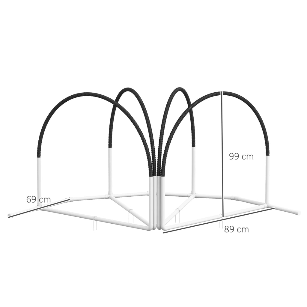 Set Agility per Cani ¨C Minimal ¨C 4 Pezzi, 89x69x99 cm, Bianco e Nero
