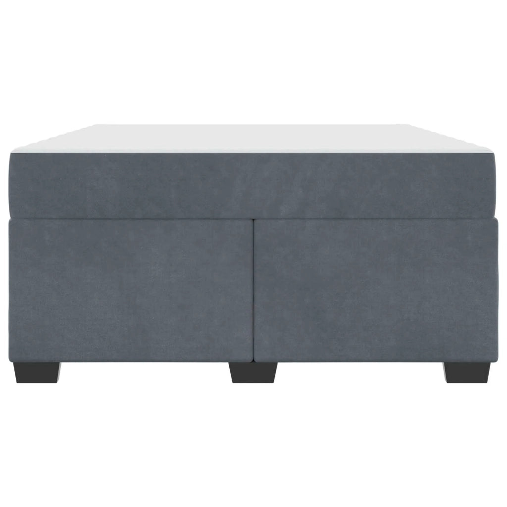 Struttura del letto Grigio scuro 140 x 200 cm Tessuto