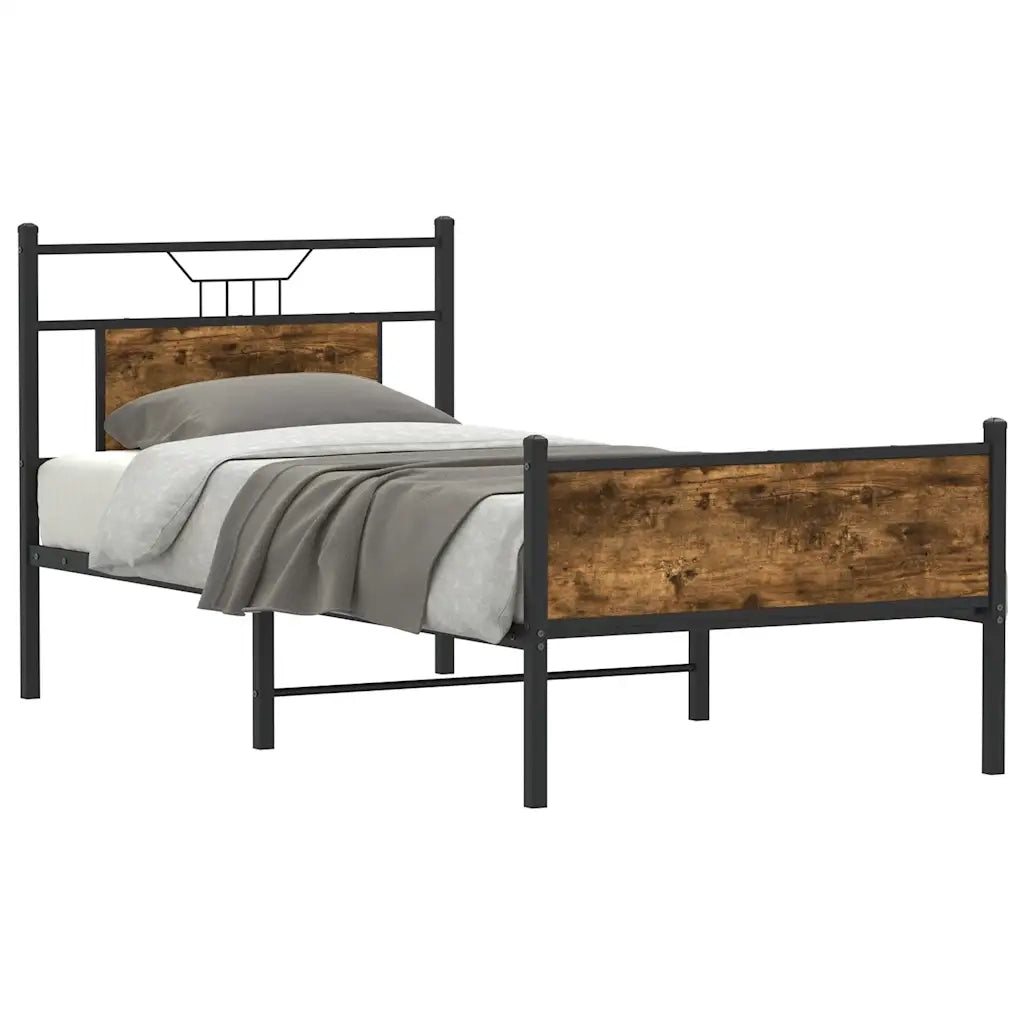 Giroletto senza Materasso Rovere Fumo 75x190 cm in Truciolato 4106916