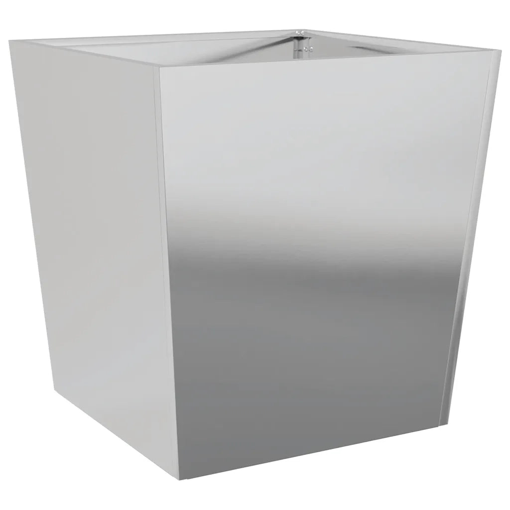 Fioriere da Giardino 2 pz 50x50x50 cm in Acciaio Zincato 851077