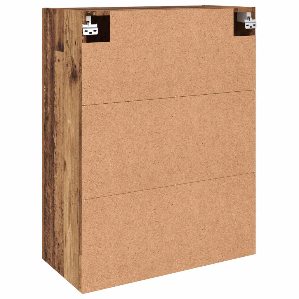 Mobiletto a muro 2 pcs Legno vecchio 69,5 x 34 x 90 cm 3394551