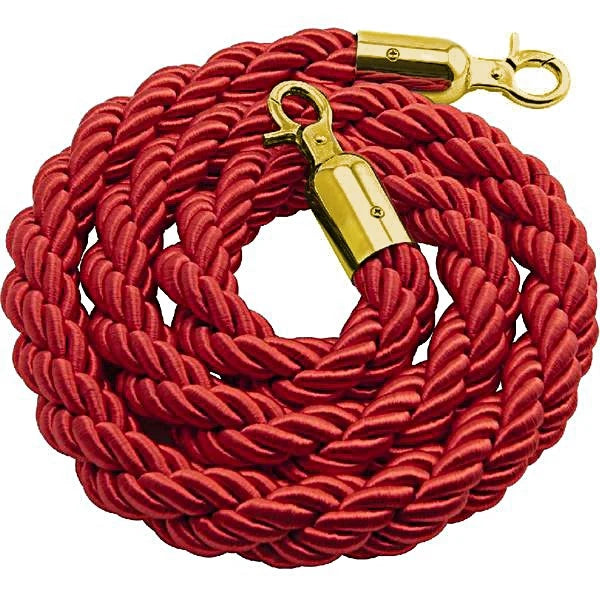 Cordone intrecciato 2mt con moschettoni gold vari colori - Nero