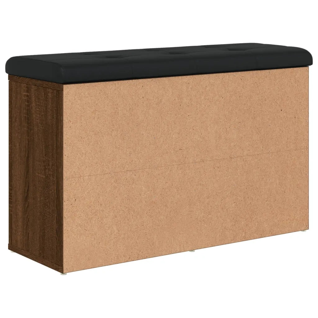 Panca Porta Scarpe Rovere Marrone 82x32x50cm Legno Multistrato
